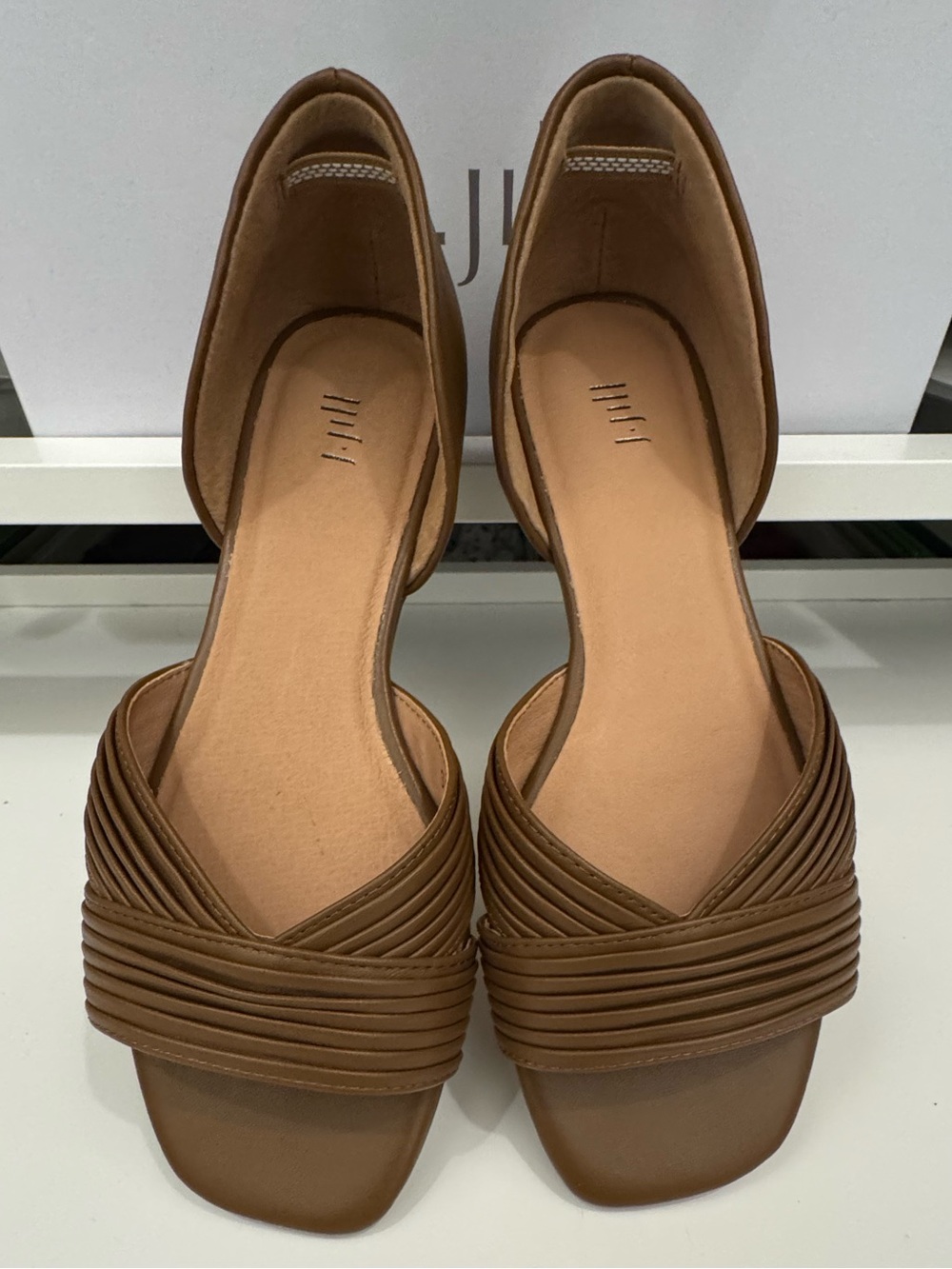 J. Jill Cognac Leather Flats